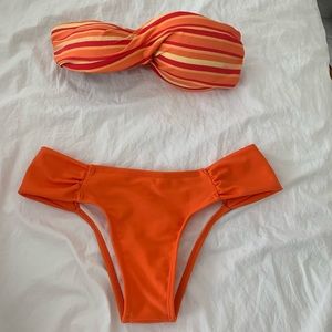 Orange bikini!